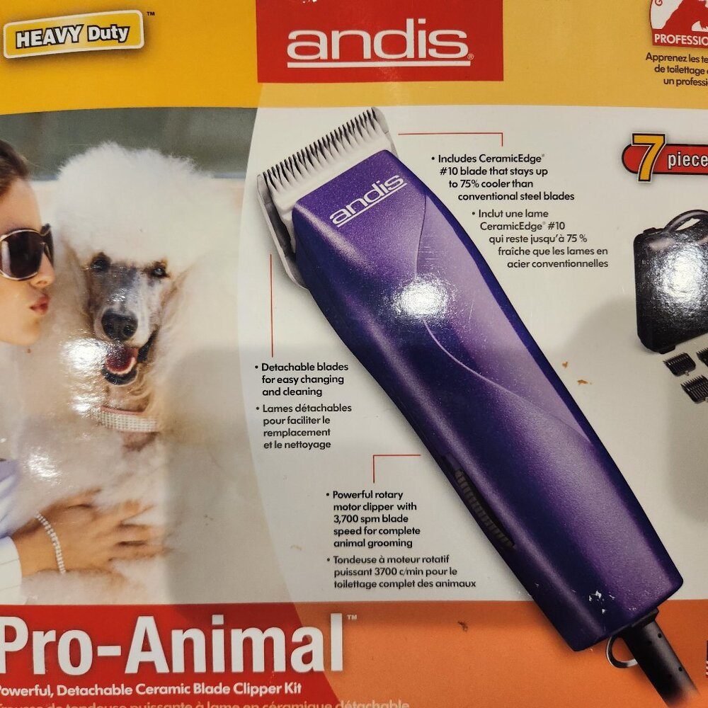 Heavy Duty Pet Hair Clippers-Pro Animal Ceramic 7 Blade Clippers Brand New!
